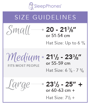 Medium SleepPhones fit most customers. If your head is less than 21.5 inches around order size small. If it's over 23.5 inches order the large.